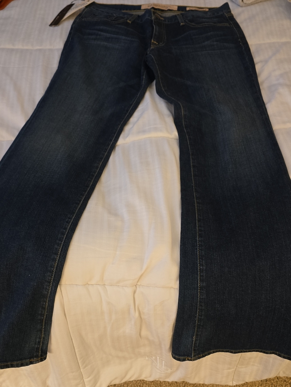 New York & Company Dark Blue Women's Jeans - Flare